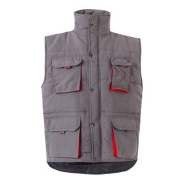 Velilla 36082 - Padded vest, two-tone, multi-pocket (120g/m²), in polyester (100%)