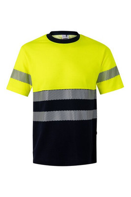 Velilla 36096 - Two-tone piqué T-shirt (150g/m²), in cotton (55%) and polyester (45%)