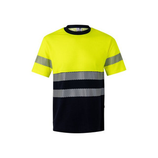 Velilla 36096 - Two-tone piqué T-shirt (150g/m²), in cotton (55%) and polyester (45%)