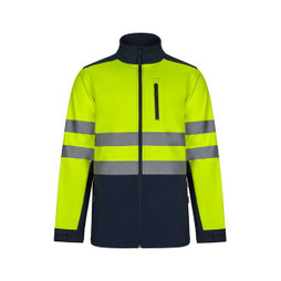 Velilla 36144 - Two-tone soft shell jacket (280g/m²), in polyester (96%) and elastane (4%)