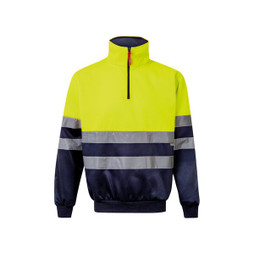 Velilla 36149 - Two-tone sweatshirt (300g/m²) in polyester fleece (100%)