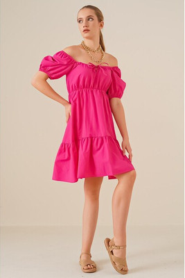 MT Clothes - Poplin Flared Dress