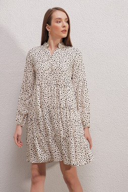 MT Clothes P-ROB_IMPR_ECRU - Printed dress