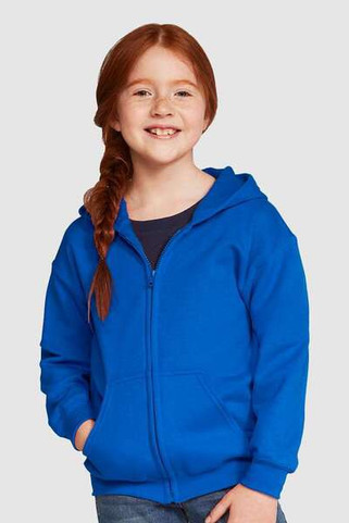 Gildan 18600B - FULL ZIP HOODED SWEATSHIRT 8 oz