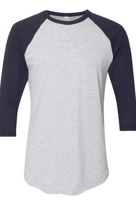 American Apparel BB453W - Unisex Poly-Cotton 3/4-Sleeve Raglan T-Shirt