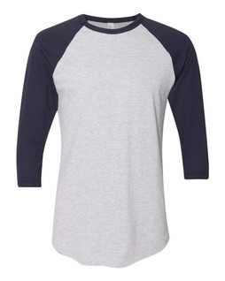 American Apparel BB453W - Unisex Poly-Cotton 3/4-Sleeve Raglan T-Shirt