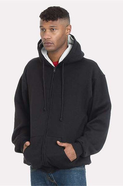Bayside 940 - USA-Made Super Heavy Thermal Lined Full-Zip Hooded Sweatshirt