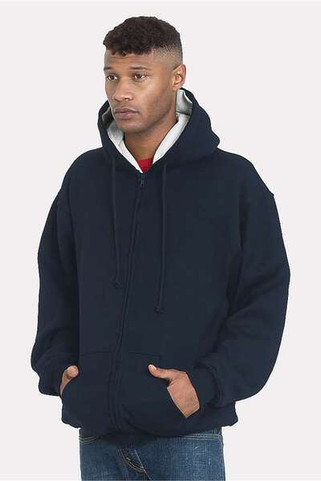 Bayside 940 - Sudadera con cremallera y forro térmico súper grueso, fabricada en EE.UU