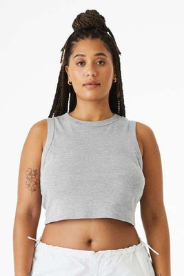 Bella+Canvas 1013 - Camiseta de tirantes para mujer Micro Rib Muscle Crop Tank