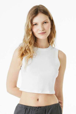 Bella+Canvas 1013 - Womens Micro Rib Muscle Crop Tank