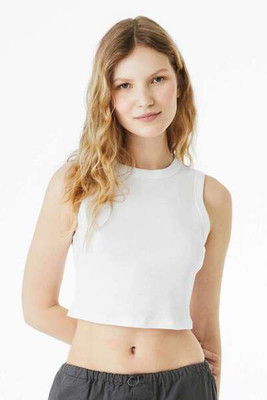 Bella+Canvas 1013 - Women's Micro Rib Muscle Crop Tank