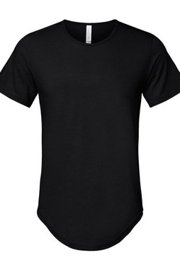 Bella+Canvas 3003 - Camiseta de punto con dobladillo curvado