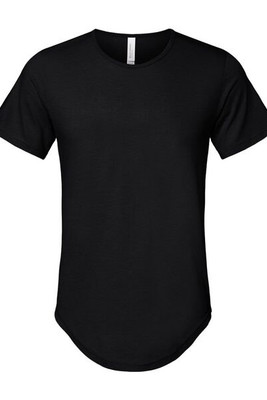 Bella+Canvas 3003 - Camiseta de punto con dobladillo curvado