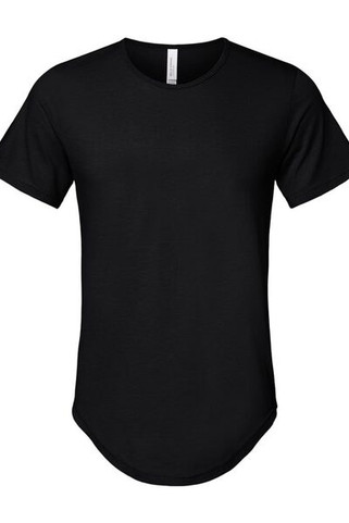 Bella+Canvas 3003 - Camiseta de punto con dobladillo curvado