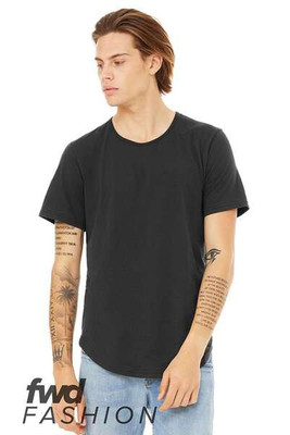 Bella+Canvas 3003 - Camiseta de punto con dobladillo curvado