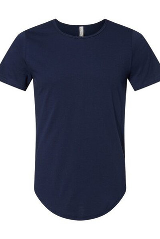 Bella+Canvas 3003 - Camiseta de punto con dobladillo curvado