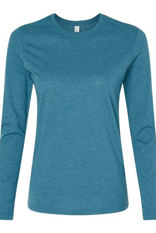 Bella+Canvas 6500 - Camiseta de manga larga de punto para mujer