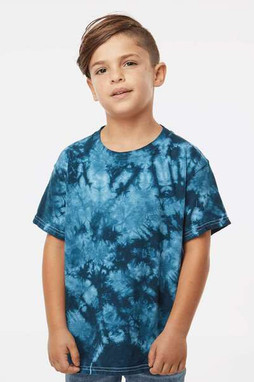 Dyenomite 20BCR - Youth Crystal Tie-Dyed T-Shirt