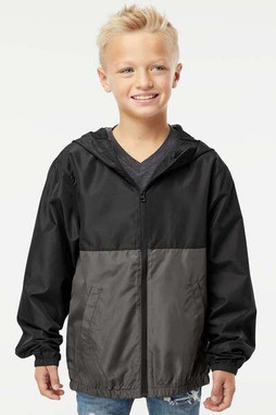 Independent Trading Co. EXP24YWZ - Youth Lightweight Windbreaker Full-Zip Jacket