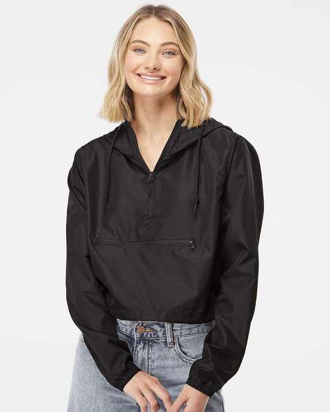 Independent Trading Co. EXP64CRP - Cortavientos ligero con cremallera y cortaviento para mujer