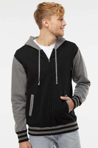 Independent Trading Co. IND45UVZ - Unisex Varsity Full-Zip Hooded Sweatshirt