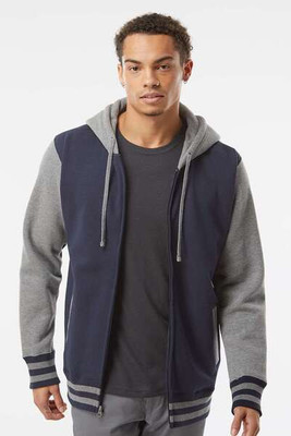Independent Trading Co. IND45UVZ - Unisex Varsity Full-Zip Hooded Sweatshirt