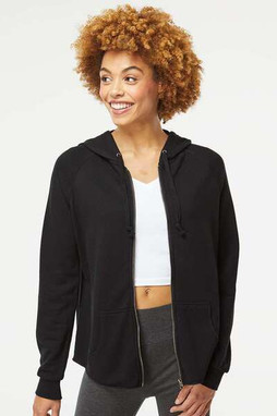 Independent Trading Co. PRM2500Z - Womens California Wave Wash Full-Zip Hooded Sweatshirt