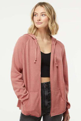 Independent Trading Co. PRM2500Z - Women's California Wave Wash Full-Zip Hooded Sweatshirt