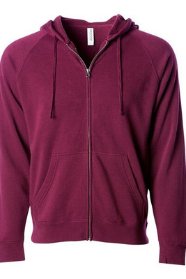 Independent Trading Co. PRM33SBZ - Unisex Special Blend Raglan Hooded Full-Zip Sweatshirt