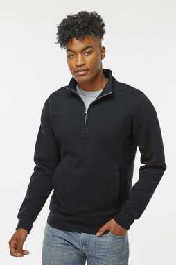 J. America 8717 - Heavyweight Fleece Quarter-Zip Sweatshirt