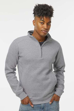 J. America 8717 - Heavyweight Fleece Quarter-Zip Sweatshirt