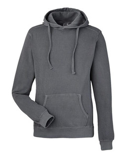 J. America 8730 - Pigment-Dyed Fleece Hooded Sweatshirt