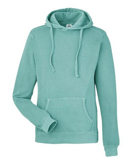 J. America 8730 - Pigment-Dyed Fleece Hooded Sweatshirt