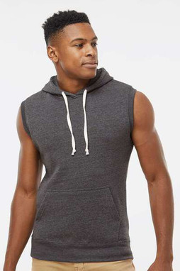 J. America 8877 - Triblend Sleeveless Hooded Sweatshirt