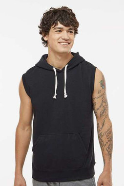 J. America 8877 - Triblend Sleeveless Hooded Sweatshirt