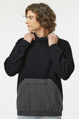 MV Sport 23112 - Mixed Media Hooded Sweatshirt