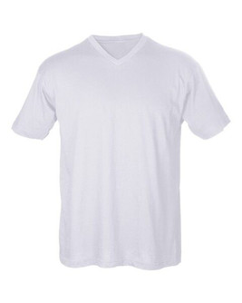 Tultex 206 - Camiseta de cuello en V de punto fino