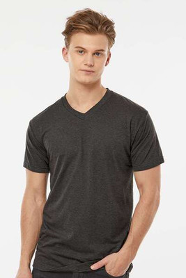 Tultex 207 - Camiseta de cuello en V Poly-Rich