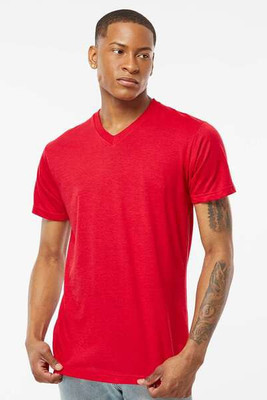 Tultex 207 - Camiseta de cuello en V Poly-Rich