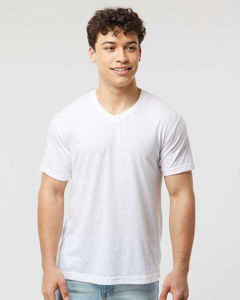 Tultex 207 - Poly-Rich V-Neck T-Shirt