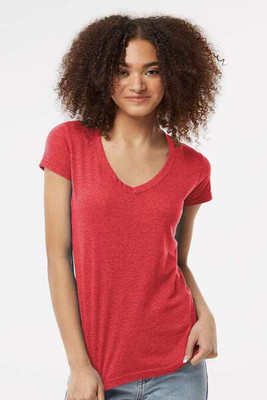 Tultex 244 - Women's Poly-Rich V-Neck T-Shirt