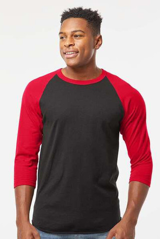 Tultex 245 - Camiseta Raglan de punto fino