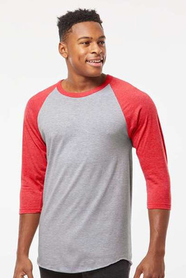 Tultex 245 - Camiseta Raglan de punto fino