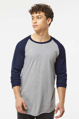 Tultex 245 - Camiseta Raglan de punto fino