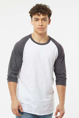 Tultex 245 - Camiseta Raglan de punto fino