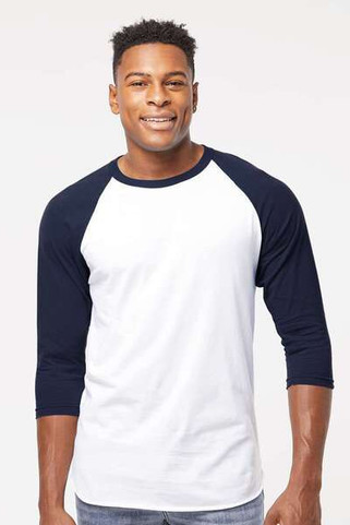 Tultex 245 - Camiseta Raglan de punto fino