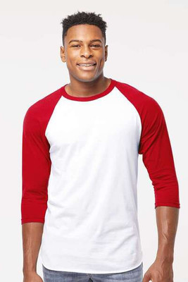 Tultex 245 - Camiseta Raglan de punto fino