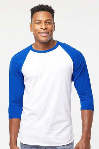 Tultex 245 - Camiseta Raglan de punto fino