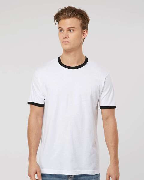 Tultex 246 - Fine Jersey Ringer T-Shirt