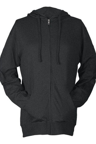 Tultex 260 - Camiseta de manga larga con capucha y cremallera Beach Full-Zip